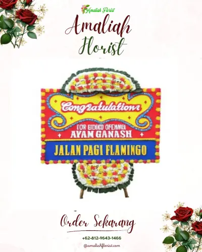 Bunga Papan Congratulation di Mudik